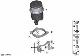 Yağ haznesi/Münferit parçalar diagram for BMW 5 Series F10 M5