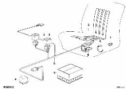 SEAT HEATING diagram for BMW 3 Series E30 320i