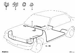 WIRING ABS diagram for BMW 3 Series E30 325ix