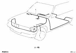 CABLE HARNESS diagram for BMW 3 Series E30 318i