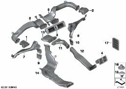 AIR DUCT diagram for BMW 2 Series F22 LCI 225d