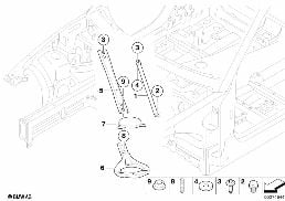 STRUT BRACE diagram for BMW 1 Series E82 118d