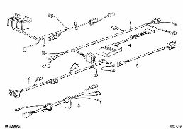 数個の補助ケーブル セット diagram for BMW 3 Series E30 323i