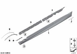 M COVER FOR ROCKER PANEL / WHEEL ARCH
