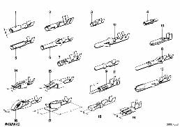 WIRING CONNECTIONS diagram for BMW 5 Series E28 524td