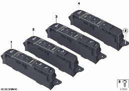 OPERATING UNIT, CENTER CONSOLE diagram for BMW X3 F25 28iX
