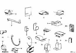 CABLE CLAMPS/CABLE HOLDER diagram for BMW 3 Series E21 318