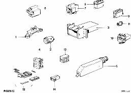 WIRING CONNECTIONS diagram for BMW 7 Series E23 728