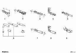 Divers.connexions de cables par fiches diagram for BMW 5 Series E39 525td