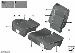 Κάθισ.βασ.εξοπλ.Individ.κλιματ.δέρμ.πίσω diagram for BMW 5 Series F07 GT LCI 535i