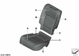INDIVIDUAL COVER REAR COMFORT SEAT