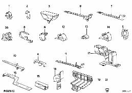 CABLE CLAMPS/CABLE HOLDER diagram for BMW 3 Series E30 325ix