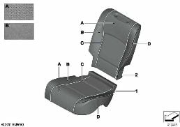 INDI. COMFORT SEAT REAR, PERF. LEATHER