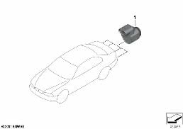 PARK DISTANCE CONTROL (PDC) diagram for BMW 3 Series E46 318i