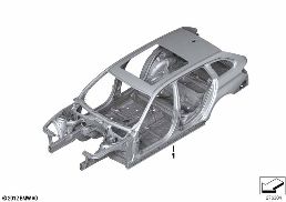 BODY SKELETON diagram for BMW 3 Series F31 316d