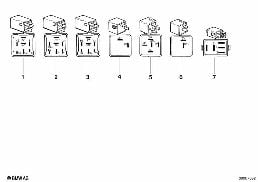 Relais diagram for BMW 7 Series E32 750iL