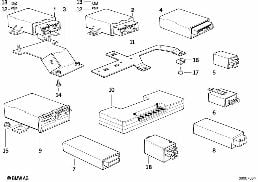BODY CONTROL UNITS diagram for BMW 5 Series E34 520i