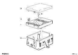 FUSE BOX diagram for BMW 3 Series E30 320i
