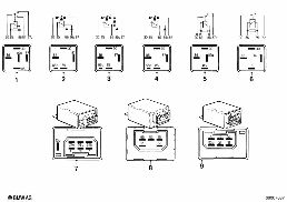 CONTROL UNITRELAIS CONNECTIONS diagram for BMW 3 Series E21 318