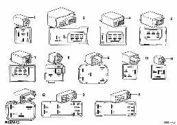 CONTROL UNITRELAIS CONNECTIONS diagram for BMW 7 Series E23 728