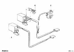 DOOR LOCK HEATING diagram for BMW 5 Series E28 524td