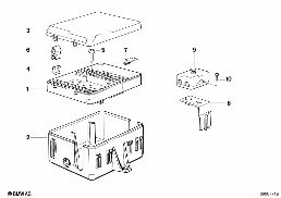 FUSE BOX diagram for BMW 3 Series E30 318i
