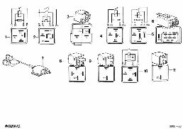 RELAY diagram for BMW 3 Series E30 318i