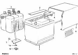BATTERY diagram for BMW 3 Series E21 318
