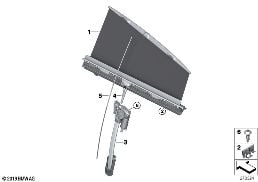 ROLLER SUN VIZOR, REAR DOOR diagram for BMW 6 Series F06 Gran Coupé 650i
