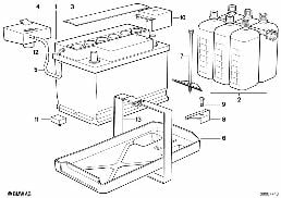 BATTERY diagram for BMW 3 Series E30 325ix