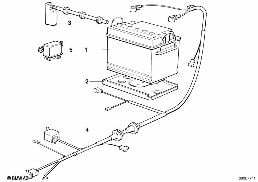 補助バッテリー diagram for BMW 7 Series E23 735i