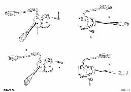 STEERING COLUMN SWITCH diagram for BMW 3 Series E21 318