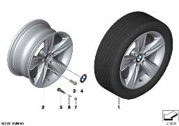 BMW LA WHEEL STAR SPOKE 391- 16''