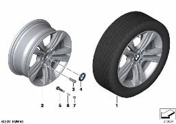 BMW LA WHEEL DOUBLE SPOKE 392 - 17''