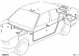 VARIOUS ADDITIONAL WIRING SETS diagram for BMW 5 Series E34 520i
