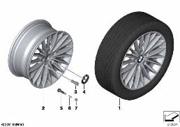 BMW LA WHEEL MULTI-SPOKE 414 - 17''