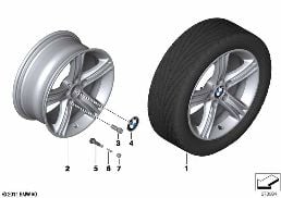 BMW LA WHEEL STAR SPOKE 393 - 17''