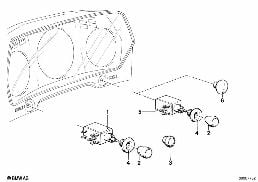 Interrupteurs divers diagram for BMW 6 Series E24 633CSi