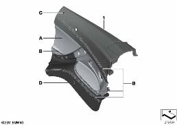 INDIV.LATERAL TRIM PANEL, LEATHER