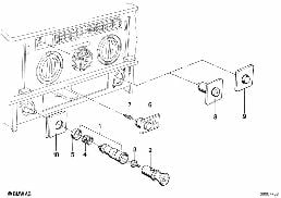 Interrupteurs divers diagram for BMW 6 Series E24 633CSi