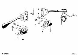 STEERING COLUMN SWITCH diagram for BMW 7 Series E23 728