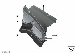 Individual サイド パネル レザー diagram for BMW 6 Series F13 LCI 650i
