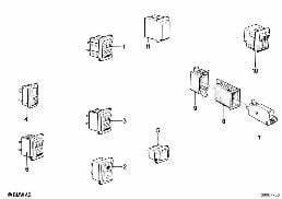 SWITCH-CENTER CONSOLE diagram for BMW 7 Series E23 728