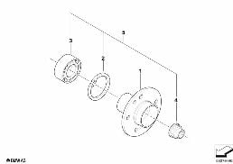 SIDE SHAFT/WHEEL BEARINGS diagram for BMW 3 Series E46 M3