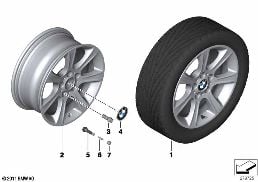 BMW LA WHEEL STAR SPOKE 394 - 17''