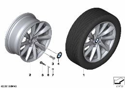 BMW LA WHEEL TURBINE STYLING 415 - 18''
