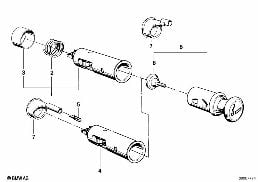 VARIOUS SWITCHES diagram for BMW 7 Series E23 728