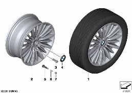 BMW LA WHEEL MULTI-SPOKE 416 - 18''