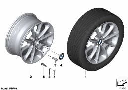 BMW LA WHEEL V-SPOKE 398 - 18''