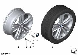 BMW LA WHEEL DOUBLE SPOKE 401 - 19''